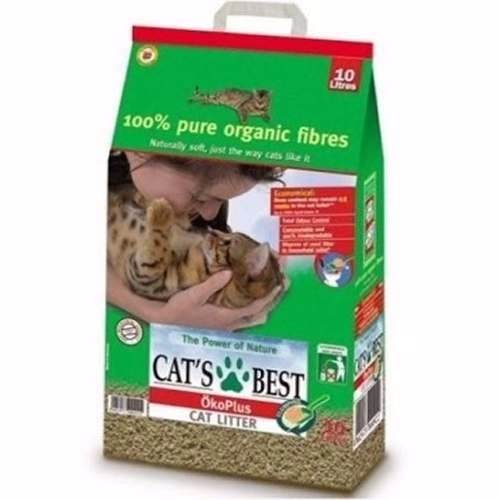 Areia Granulado Sanitário P/ Gatos Cats Best Okoplus 17,2kg