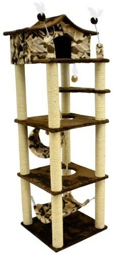 Arranhador Para Gatos Castelo 2m De Altura Modelo Savana