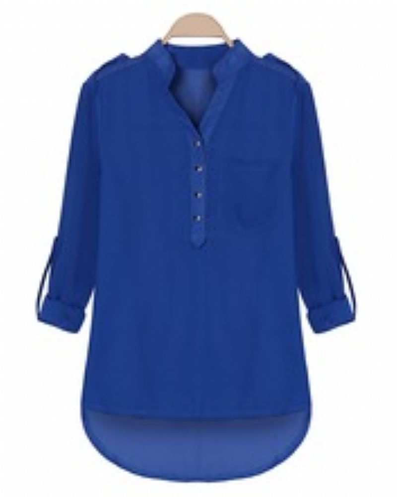 Blusa feminina azul coreano cod. 888
