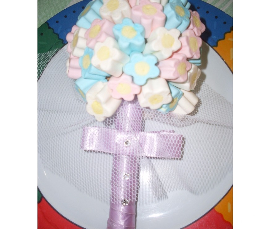 Bouquets marshmallow para damas de honra daminhas casamento
