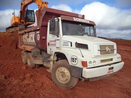 Caminhão Basculante, Mercedes Benz, LKx4, ano ,