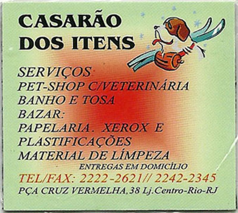 Casarao dos itens, banho, tosa, bazar, material de limpeza