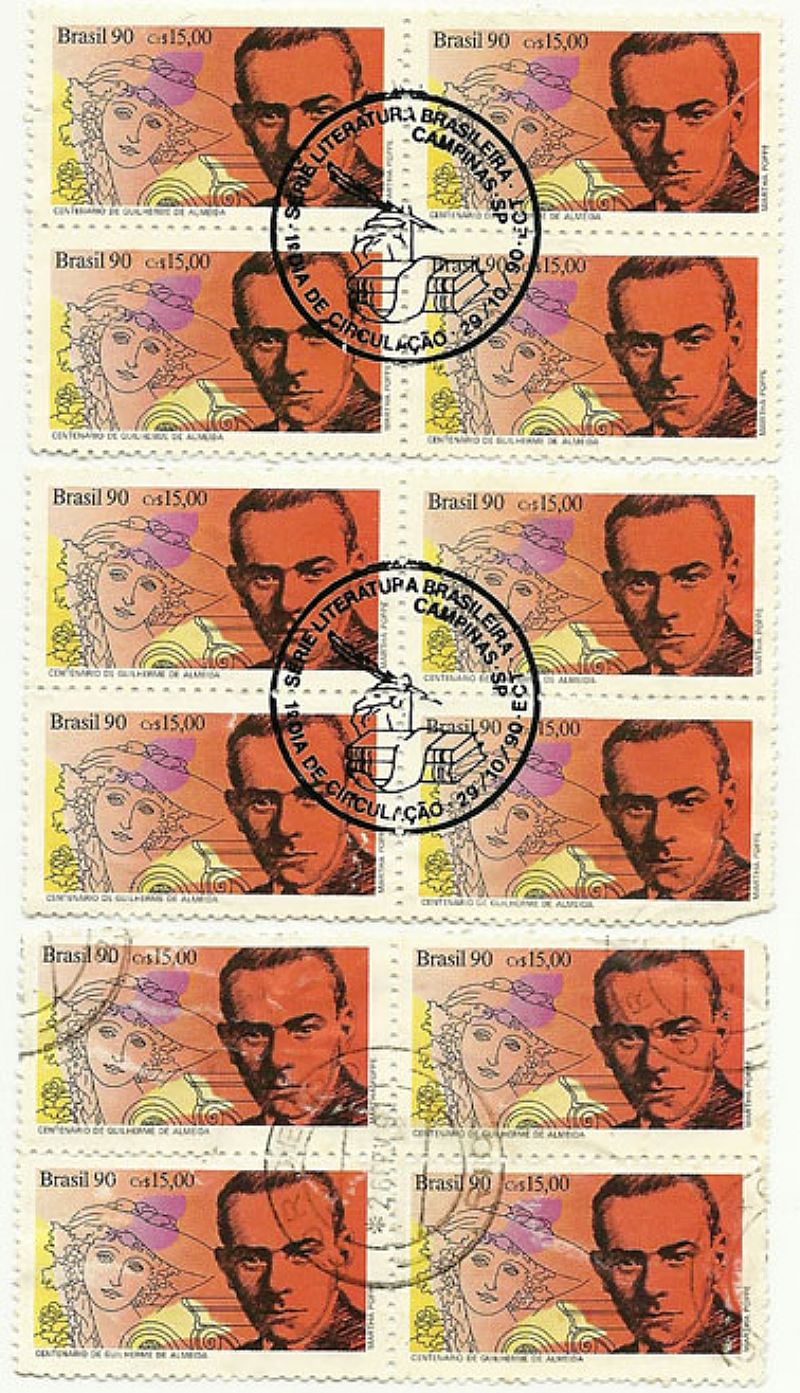 Centenario de guilherme de almeida de  carimbos 1º