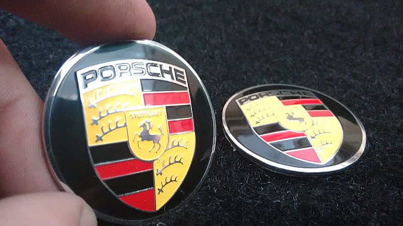 Emblema badge em metal porsche alta qualidade!