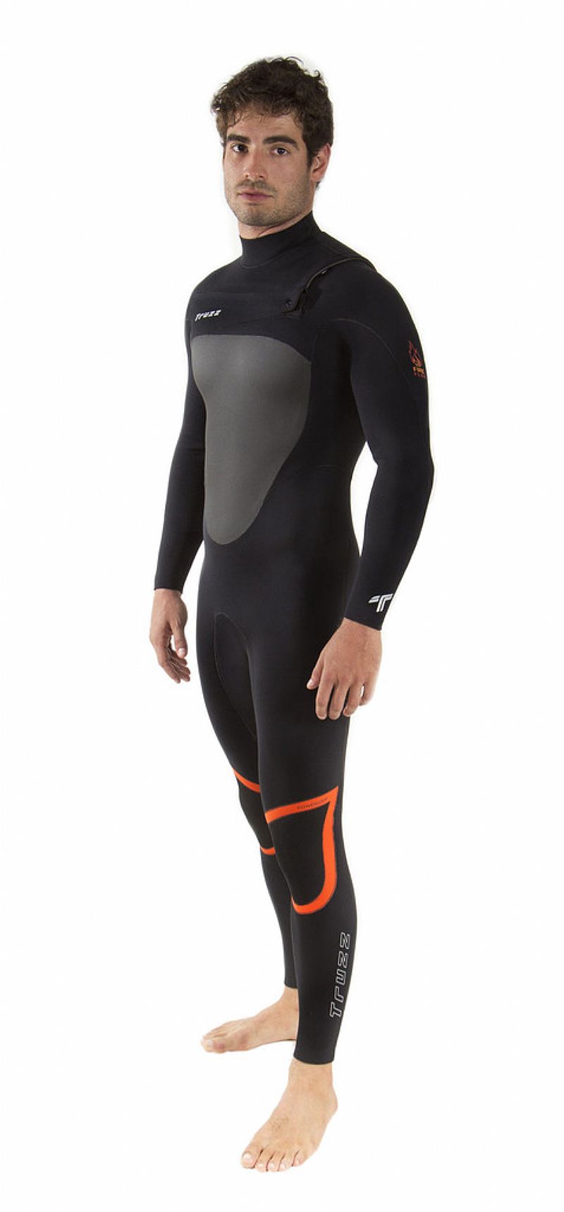 Long john 3.2 mm fire flex - chest zip