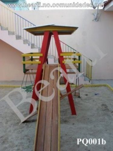 Playground de madeira / PQ001B / parquinho infantil de