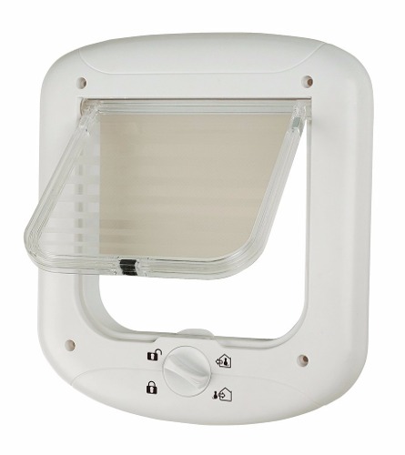 Porta Pet Cat Flap Door 4 Funções Vai Vem + Brinde