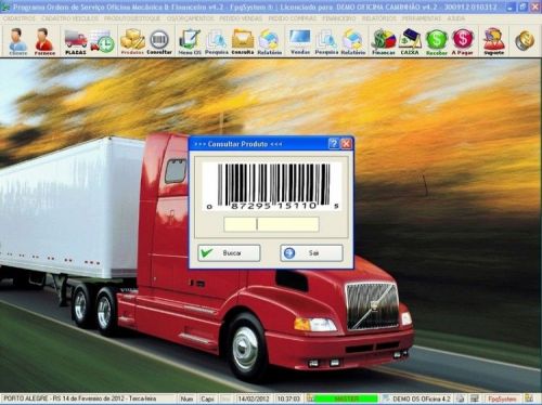 Programa OS Oficina Mecanica Caminhão com Vendas, Compras e