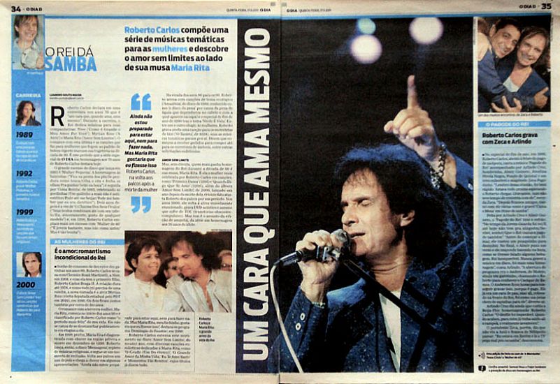 Roberto carlos, um cara que ama mesmo e padre reginaldo