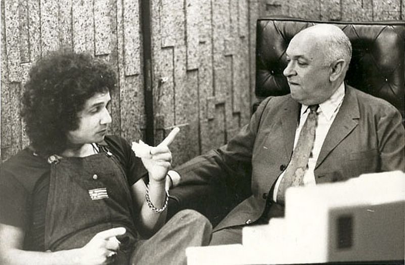 Roberto com carlos manga antes do programa a praca e nossa