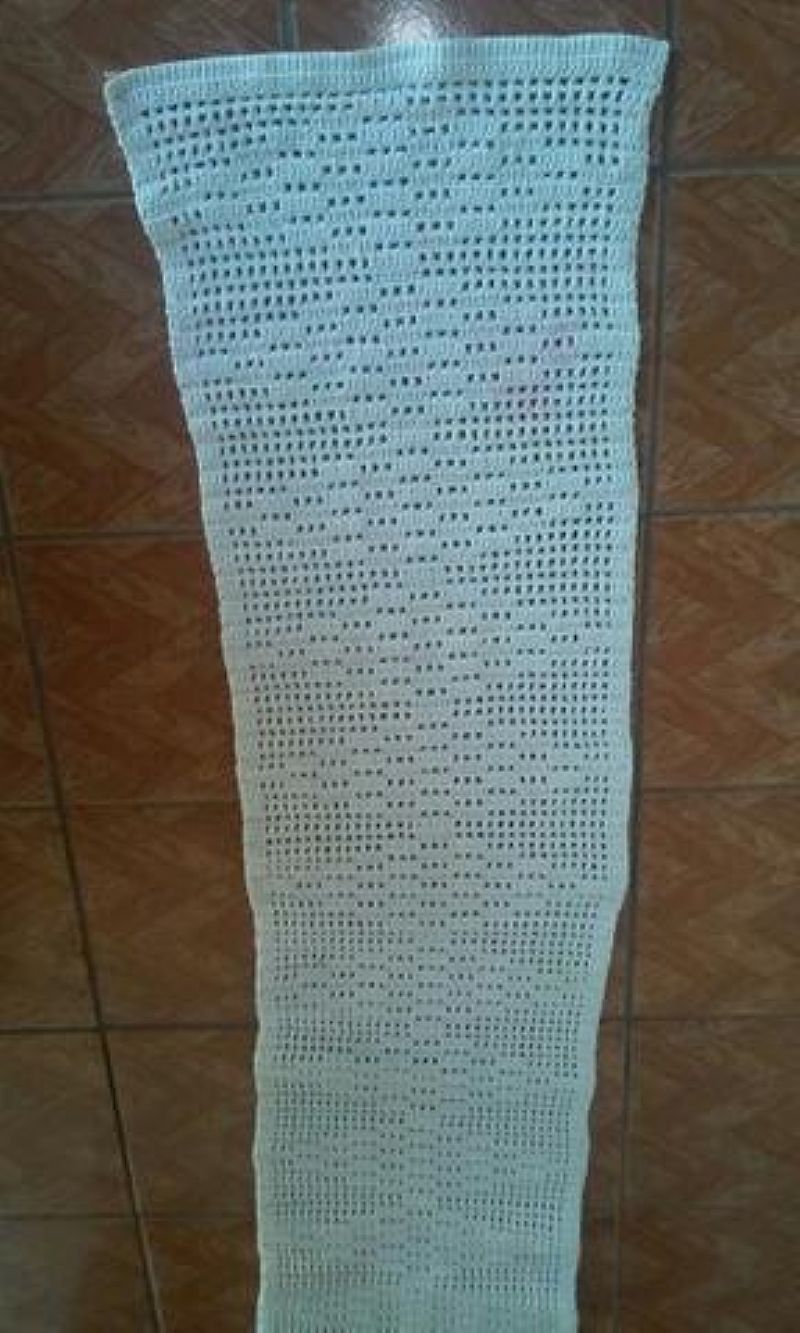 Tapete de croche cor branco a venda em Salvador