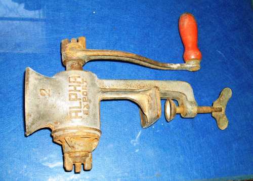 Antigo Moedor De Carne Alpha Nº 2 Export