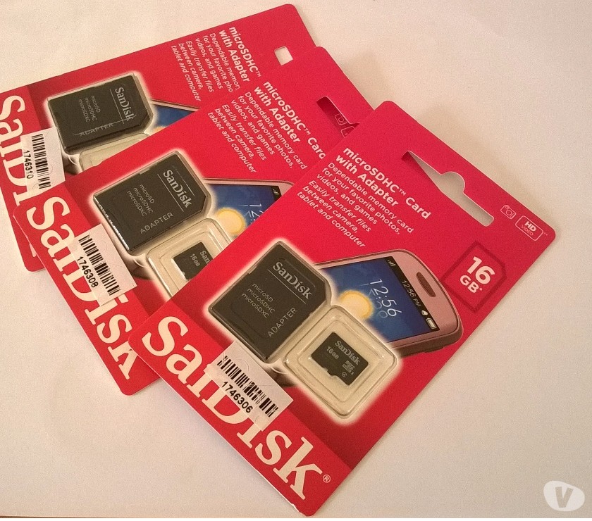 Cartão de memória 16GB Sandisk