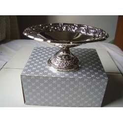 Fruteira / Centro Mesa Prata Detalhes Alto Relevo