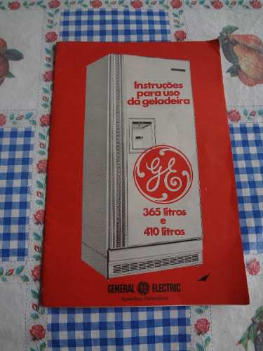 Manual Geladeira General Eletric Decada Dec 70 Original Unic