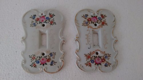 Meissen Placa Em Porcelana Para Interruptor