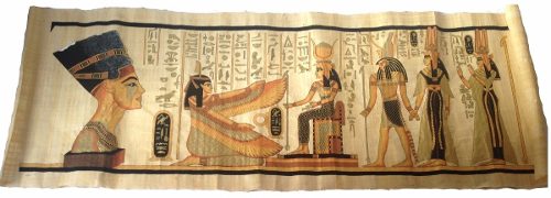 Papiro De Deus Ísis Original Do Egito Muito Grande