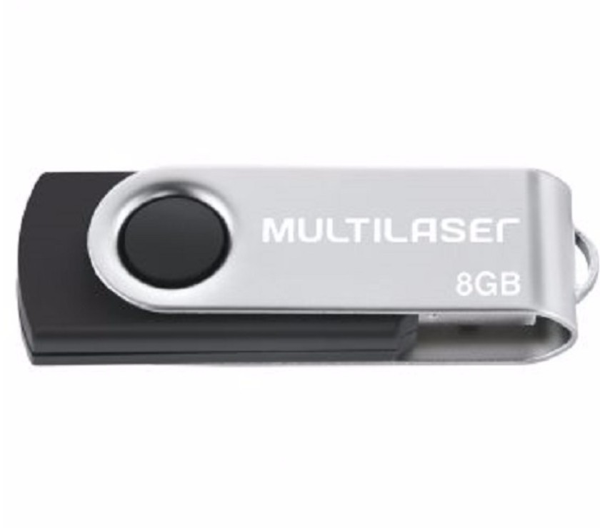 Pen Drive 8GB Multilaser (NOVO)