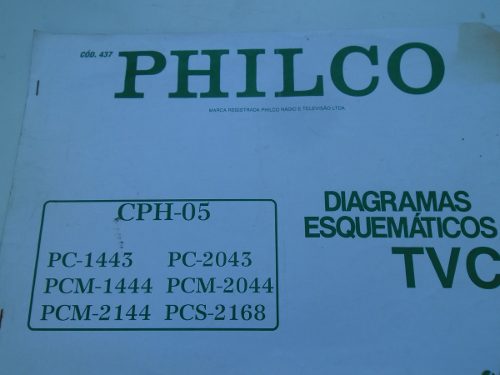 Philco Esquemas Diagramas Eletricos Manual Tvs Frete Gratis