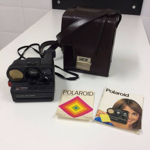 Polaroid Sx 70 Sonar Autofocus  U.s.a. Camera Com Estojo