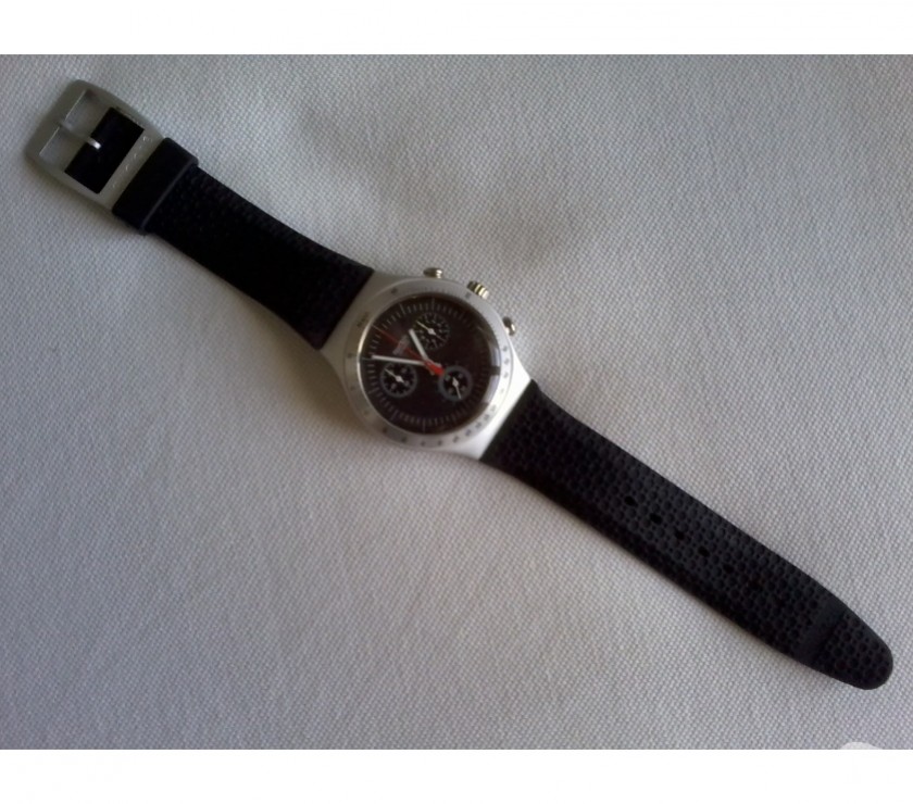 Relógio Swatch Irony Chrono Aluminium YCS - Novo