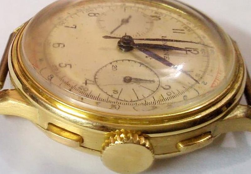 Relogio longines em ouro modelo cronografo