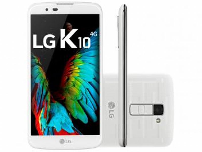 Smartphone lg k10 tv 16gb branco dual chip 4g - cam 13mp