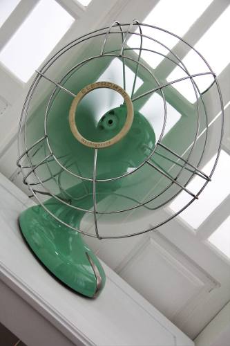 Ventilador Eletromar Westinghouse - Cor Verde Agua - Anos 50