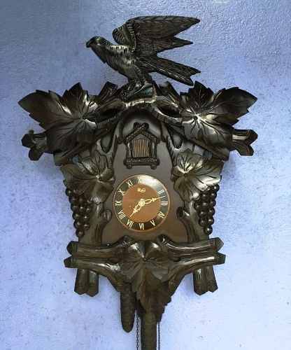 Antigo Relógio De Parede Cuco Rei