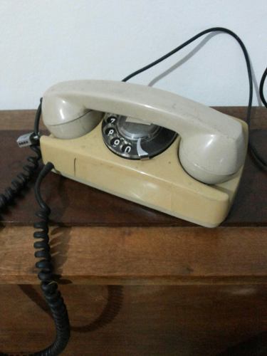 Antigo Telefone De Disco Gte