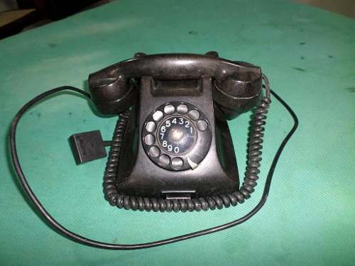 Antigo Telefone De Mesa Ericsson - Preto