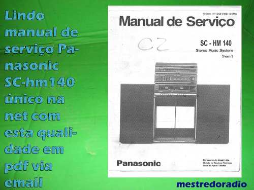 Manual De Serviço Panasonic Sc-hm140 Schm140 Hm140 Em Pdf