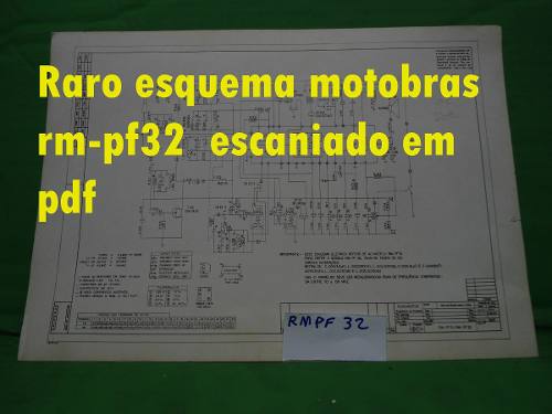 Raro Esquema Motobras Rm-pf32 Rmpf32 Escaniado Em Pdf