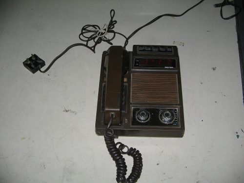 Telefone Antigo Radio Relogio Anos  Decoraçao