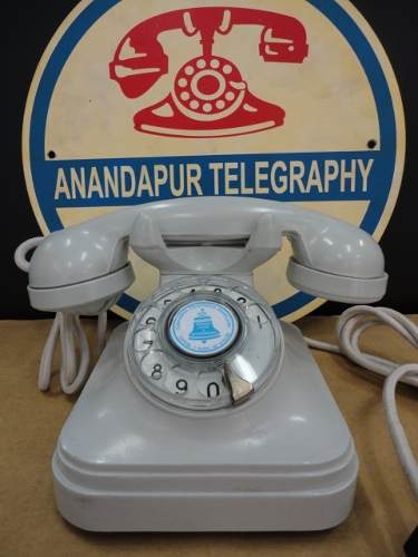 Telefone Antigo Standard Eletric Cinza Da Década De 30