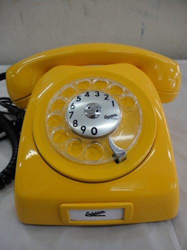 Telefone Dlg Ericsson Amarelo Anos 70 Original