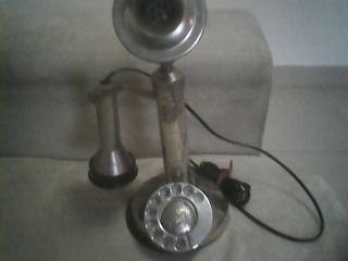 Telefone Pedestal - Inglês - Original - Funcionando - 35 Cm