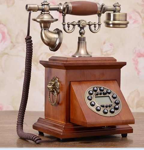 Telefone Retro De Mesa Vintage Gaveta