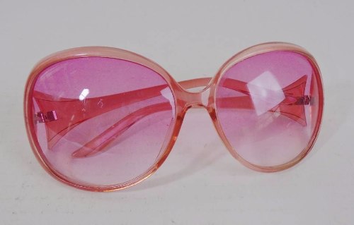 Óculos Antigo Retrô Rosa