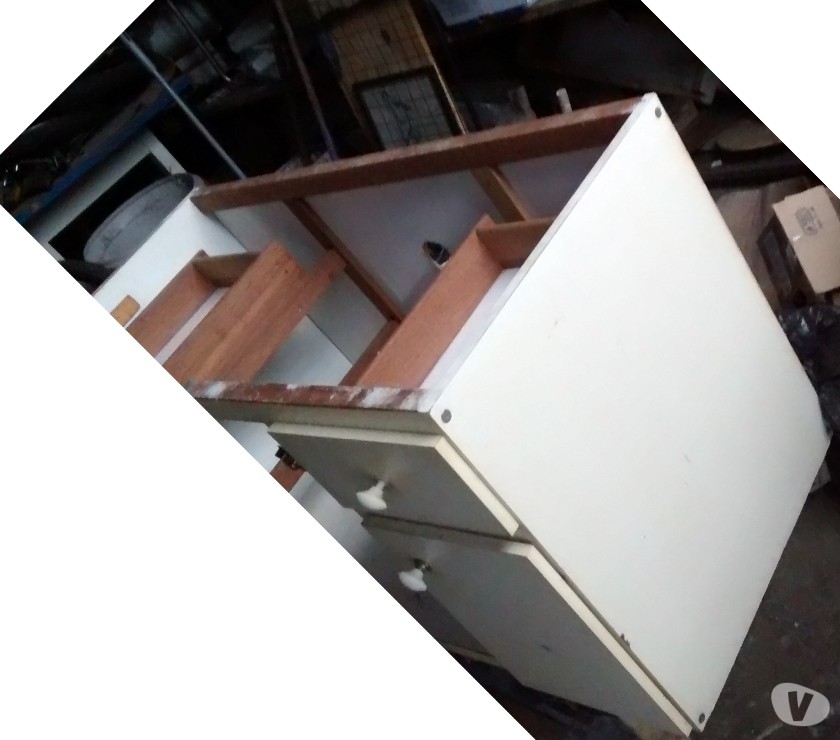 gabinete de pia 0,52 x 1,12 - madeira maciça - requer