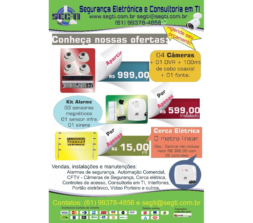 Cerca Elétrica Residencial ou Comercial metro linear