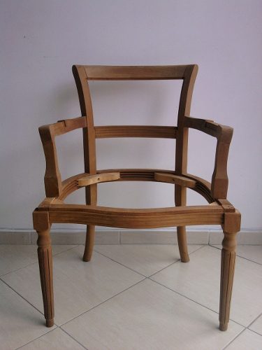 Poltrona C/ Braço Crua No Osso.