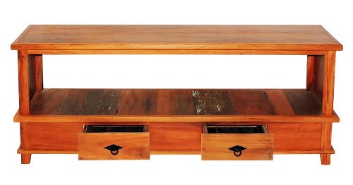 Rack Aparador 1,5m C/ 2 Gavetas Madeira Maciça De Lei