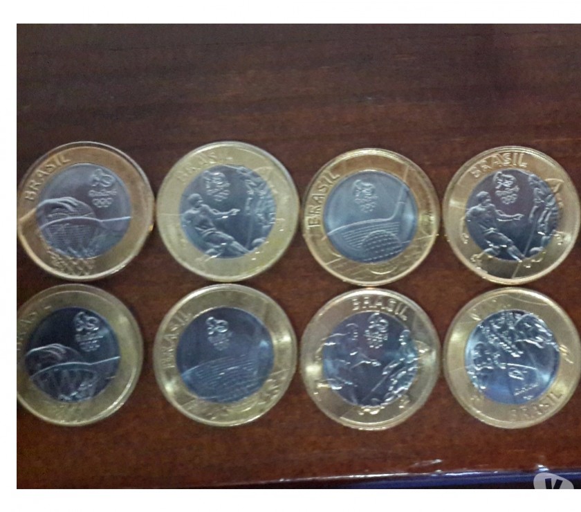 12 Moedas de 1 real da olimpíadas rio 