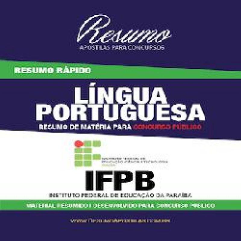 Apostila ifpb - portugues - resumo rapido
