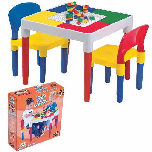 Mesa Multiatividades Com Blocos De Montar Bell Toys 