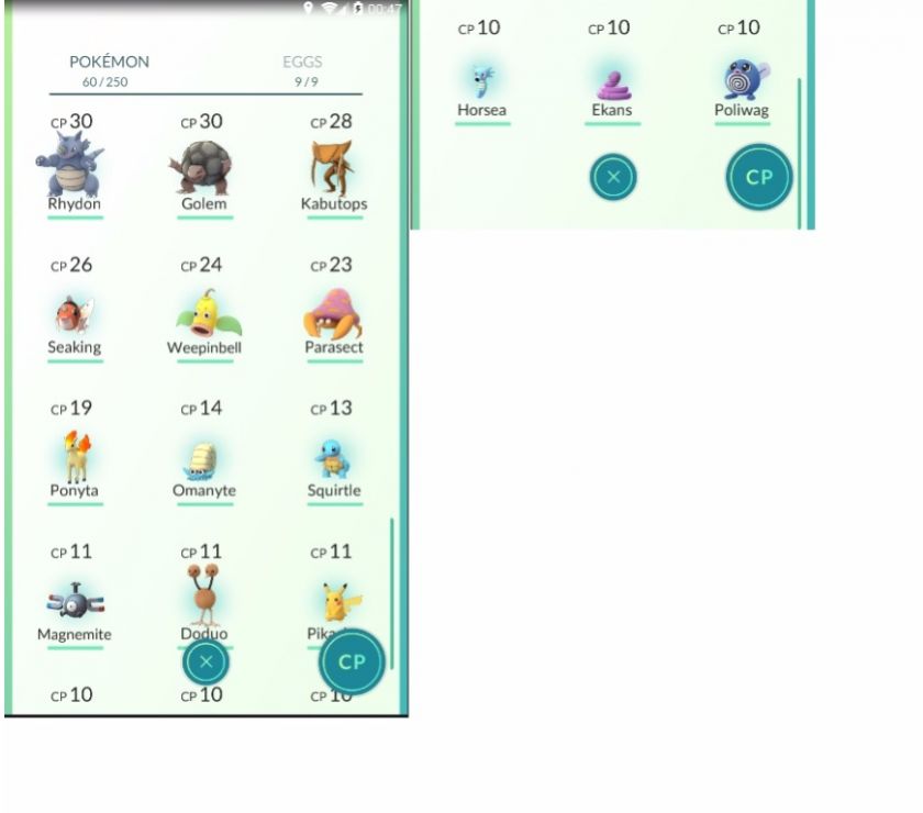 Pokémon Go - 51 Pokemons - Android Iphone