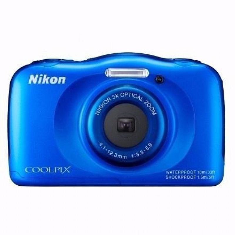 Camera nikon coolpix s33 full hd, 13mp, á prova dagua 10m