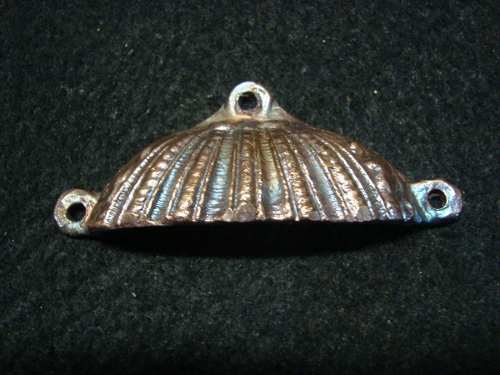 Puxadores Concha Em Cobre Envelhecido Reprodução Fiel Raro