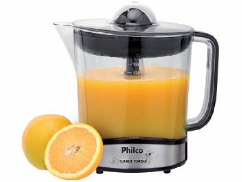 Espremedor de frutas philco citrus turbo eletrico - inox 85w